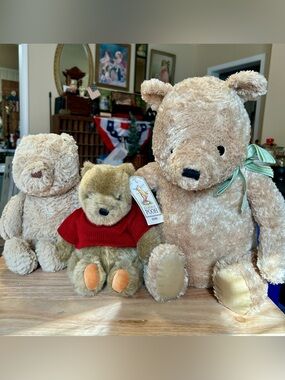 Classic Winnie the Pooh Plush Bundle - Gund & Kids Preferred (Lot of 3)